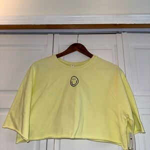 Yellow crop top